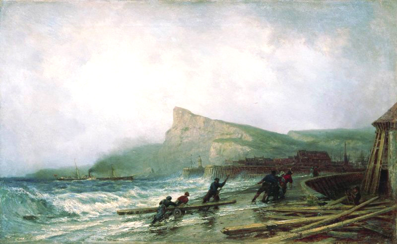 building of a dam